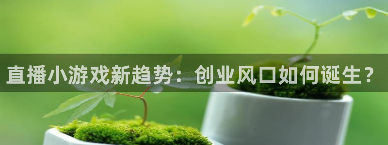 长征娱乐4招商：直播小游戏新趋势：创业风口如何诞生？