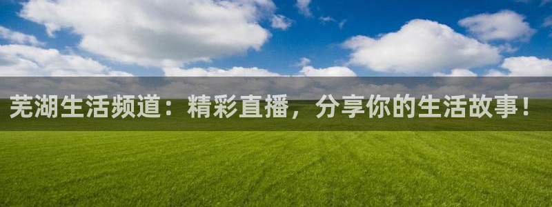 833足球比赛直播免费观看：芜湖生活频道：精彩直播，分享你的生活故事！